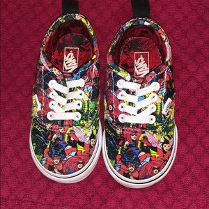 Toddler size 6 marvel vans